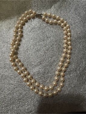 Double -Strand Cream Pearl Necklace – Timeless Women's Jewelry